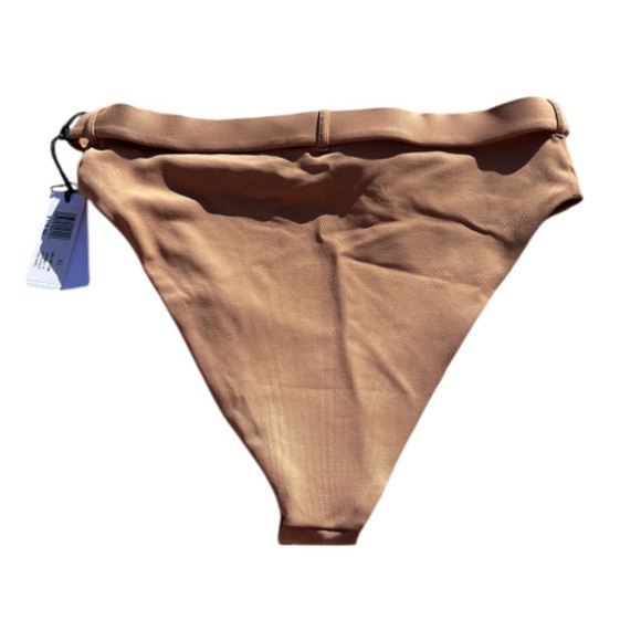 We Wore What Emily Belted Bikini Bottom Camel - Size XL NWT - Picture 3 of 8